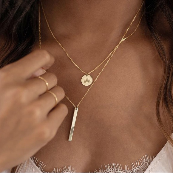 “Somewhere Over the Rainbow” Minimal CharmNecklace - Picture 6 of 10